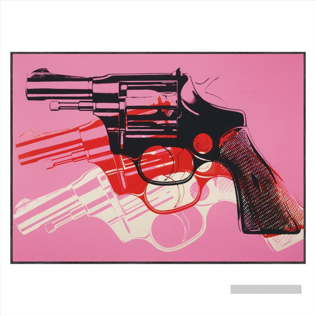 Gun 2 Andy Warhol Oil Paintings